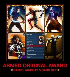 JUEGO DE PREMIOS DE TARJETA DIGITAL DE COLECCIÓN Topps Marvel ARMADA Murray arte original Deadpool X-men - Imagen 1 de 8