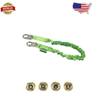 Cordón de red elástico absorbente de golpes Honeywell de 6 pies con broches de presión de bloqueo - verde - Imagen 1 de 2