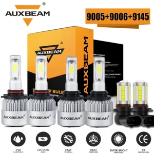 For Chevrolet Silverado 1500 2500 HD 2003-2006 LED Headlight Fog Light Kit 6000K - Picture 1 of 17