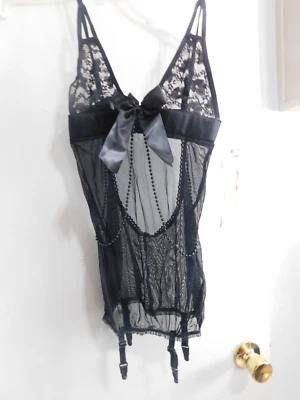 Shirley Of Hollwood Robar la Escena Chemise Encaje Elástico Pequeño Foto 1 de 4