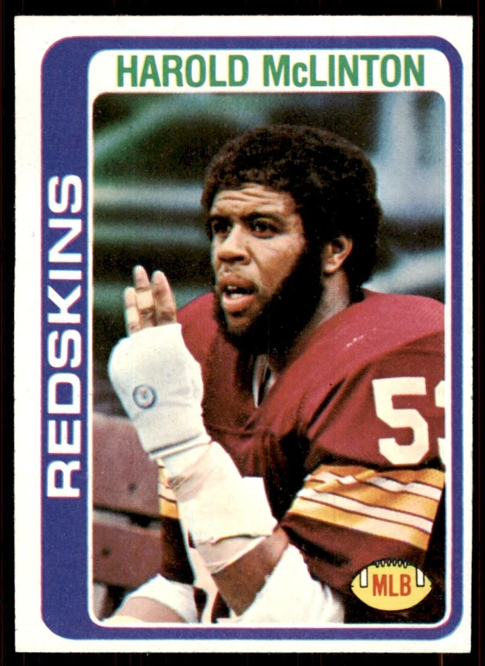 1978 Topps Harold McLinton b Washington Redskins #436 - Image 1 of 2