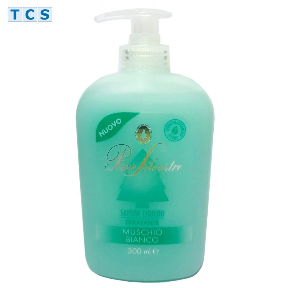 PINO SILVESTRE Sapone liquido Muschio Bianco, Flüssigseife im Spender, 300 ml