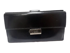 GUCCI Cartera Larga Triple Cuero de Becerro Negra - Imagen 1 de 14