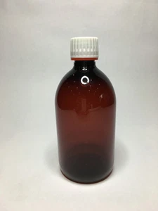250ml PET Plastic Amber Round Boston Bottles With Tamper Proof Cap *Any Amount* - Bild 1 von 1