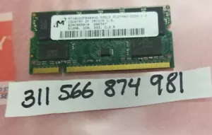 512MB DDR DDR1 PC PC2700 DDR-333 2700 333 200PIN NON-ECC LOW DENSITY INTEL CL2.5 - Picture 1 of 1