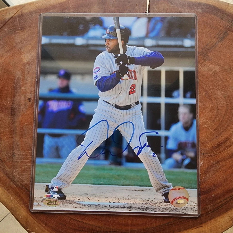 FOTO AUTOGRAFIADA DE LOS GEMELOS DE MINNESOTA FIRMADA POR DENARD SPAN CERTIFICADO DE AUTENTICIDAD DE LOS NACIONALES Foto 1 de 1