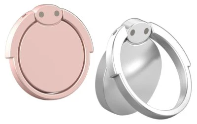 2-Piece 360° Metal Finger Grip Ring Stand Holder for Mobile Phones & Tablets - Image 1 of 4