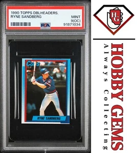 RYNE SANDBERG PSA 9 OC 1990 Topps Doubleheaders - Picture 1 of 2