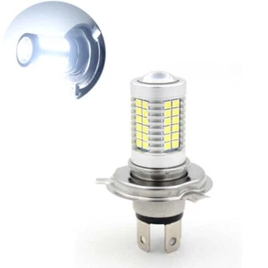 White 54SMD H4 LED Lamp Auto Motorcycle Headlight Bulb AC DC 6V 8W High/Low Beam - Picture 1 of 7