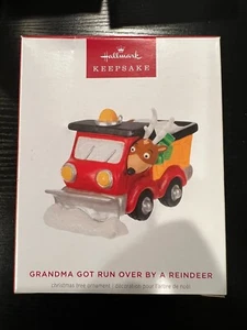 Hallmark 2024 Keepsake Grandma Got Run Over By a Reindeer Christmas Ornament New - Picture 1 of 4