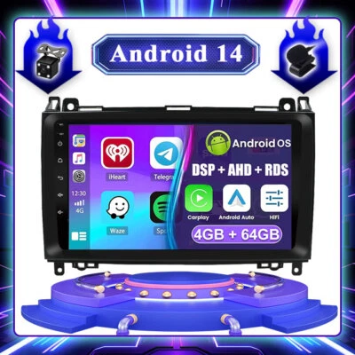 Autoradio Android14 Für Mercedes Benz W639/Vito/Viano/W906 Sprinter/W169 CarPlay - Bild 1 von 4