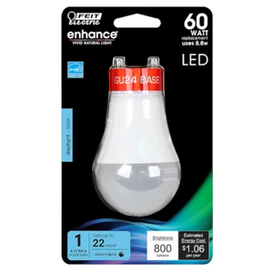 Feit Electric 60-Watt Vivid Natural Light LED A19 Bulb GU24 Base 60W - Picture 1 of 1