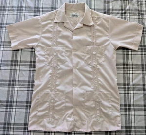 Creaciones Manzur Boys Short Sleeve Collared Tan/Beige Shirt Size Medium ? - Picture 1 of 9