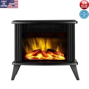 Mini Electric Fireplace Portable Heater Adjustable Temp Silent Safe Any Room New - Picture 1 of 5