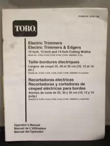 Taglierini e bordi elettrici Toro 10, 12, 14 pollici larghezza di taglio manuale dell'operatore - Foto 1 di 2
