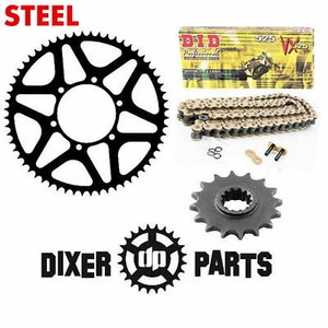 Sprockets Chain Drive Kit 15t +55t +DID Suzuki GSX-R 600 750 (2011-2024) Stunt - Picture 1 of 8
