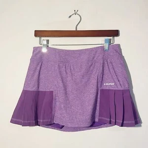 HEAD Purple Pleated Shorts Skirt Pocket Tennis Athletic Women Size Medium - Picture 1 of 7