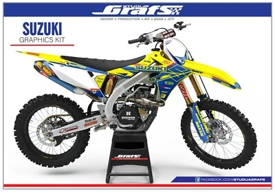 2007 2008 2009 RMZ 250 Graphics Kit For SUZUKI RMZ250 RM-Z Decals Stickers 07 08 Foto 1 de 4