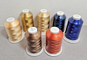 Fufu’s Embroidery Rayon Thread for Machine 5000m Lot of 7 - Picture 1 of 9