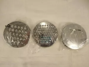 Set of 3 Cuisinart 4.75" Discs Grater Slicer for Unknown Machine Food Processor - Picture 1 of 4