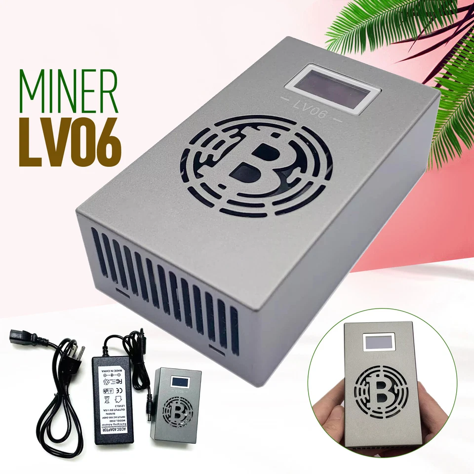 New Miner LV06 Bitcoin Mining WIFI 500GH/S SHA-256 Solo Miner BTC Lotto Device - Image 1 of 4