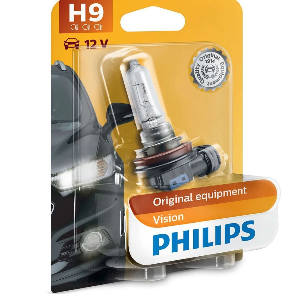 Philips Vision H9 (709) Headlight Bulb 12361B1 Single Pack - Image 1 of 1