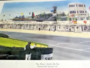 Print Supermarine Spitfire Goodwood Ray Hanna LF Mk IX MH434 R J Mitchell Merlin - Picture 1 of 1
