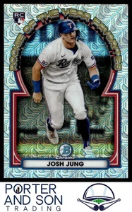 Josh Jung RC Rookie of the Year Mojo Refractor 2023 Bowman #ROYF-9 Rangers - Bild 1 von 2