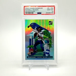 2020 Donruss Optic Russell Wilson Downtown SSP #D-RW PSA 10 POP 34 - Picture 1 of 2