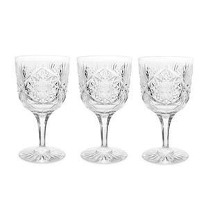 American Brilliant Period Cut Glass Water Goblets (3) - Picture 1 of 11