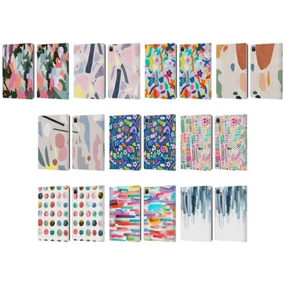 OFFICIAL NINOLA COLORFUL ABSTRACT LEATHER BOOK WALLET CASE COVER FOR APPLE iPAD - Image 1 of 4