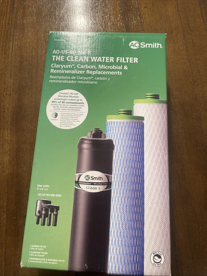 AO SMITH REVERSE OSMOSIS SYSTEM REPLACEMENT FILTER SET 960790 AO-US-RO-MB-R  - Image 1 of 4