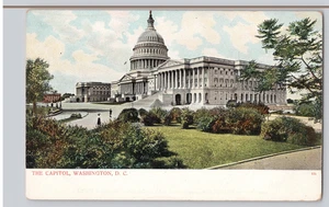 U.S. Capitol Washington DC A.C. Bosselman German Litho Postcard - Picture 1 of 3