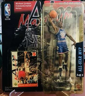 1999 Upper Deck Michael Jordan Maximum All Star MVP Figurine & Card - Image 1 of 2