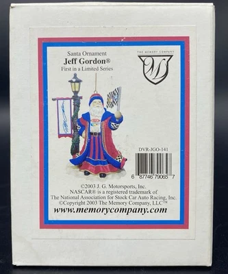 Jeff Gordon Santa Ornamento 2003 1er en serie Memory Company J.G. Deportes de motor  Foto 1 de 4