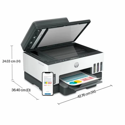 HP Smart Tank 7305 Colour Inkjet All-in-One Printer - Ref 5615-2-K - Image 1 of 4