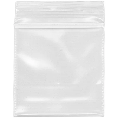 Plymor 2" x 2", 4 Mil Heavy Duty Zipper Reclosable Plastic Bags - Image 1 of 4