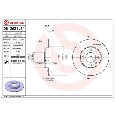Bremsscheiben + Beläge vorne für VW Golf 2 19E Polo 86C | 544927 - Bild 1 von 4
