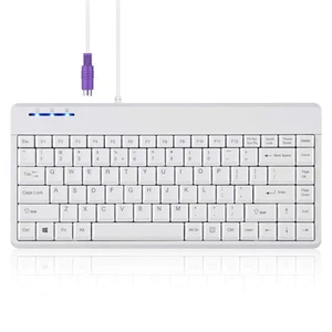 PERIBOARD-409PW Wired PS2 Mini Keyboard - 12.36x5.75x0.79 inches Dimension - ... - Picture 1 of 6
