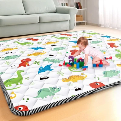 Extra Thick 71x59 Inch Baby Play Mat, Soft Non-Slip Crawling Mat, Washable - Image 1 of 4