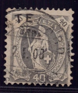 Suiza Michel Nº 77 C matasellado - Imagen 1 de 2