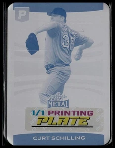 2025 Leaf Metal Pristine #BA-CS4 Curt Schilling Druckplatte Cyan 1/1 - Bild 1 von 2