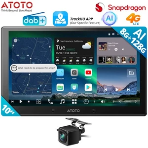 Radio de coche ATOTO X10 DAB+ AI 10" 2DIN Android 13 Wireless CarPlay 8+128G con cámara - Imagen 1 de 9