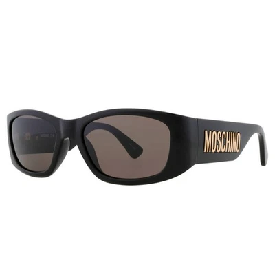 Moschino Grey Oval Ladies Sunglasses MOS145/S 0807/IR 55 MOS145/S 0807/IR 55 - Image 1 of 4