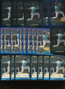 TYSON GRAHAM  BULK LOT OF 24 BASEBALL CARDS MARLINS GASTONIA NORTH CAROLINA
