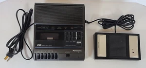 Panasonic RR-830 VSC Cassette Dictador Transcriptor Grabadora con Pedal Probado - Imagen 1 de 11