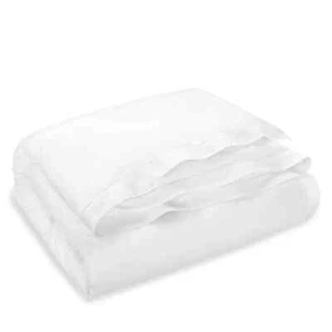 Ralph Lauren 624 Organic Sateen Border FULL/QUEEN Duvet Cover $400 Studio White - Picture 1 of 7