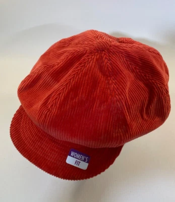 Adidas Woman’s Vivid Red PageBoy French Corduroy Hat  NWT  Y2K Vintage - Image 1 of 4