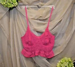 Free People, Intimately, Bralette in pizzo rosa. Taglie: XS, S, M, L - Foto 1 di 3