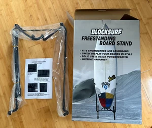 BLOCKSURF Supporto da tavola freestanding adatto per shortboard e longboard nuovo con scatola - Foto 1 di 6